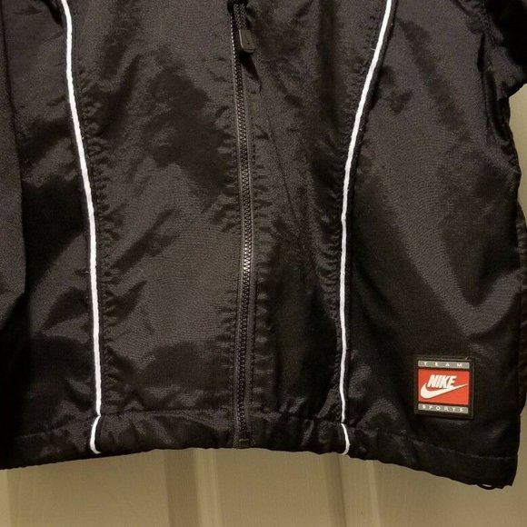 Nike Nylon Black White Mesh Lined Jacket Women's M - Picture 2 of 8